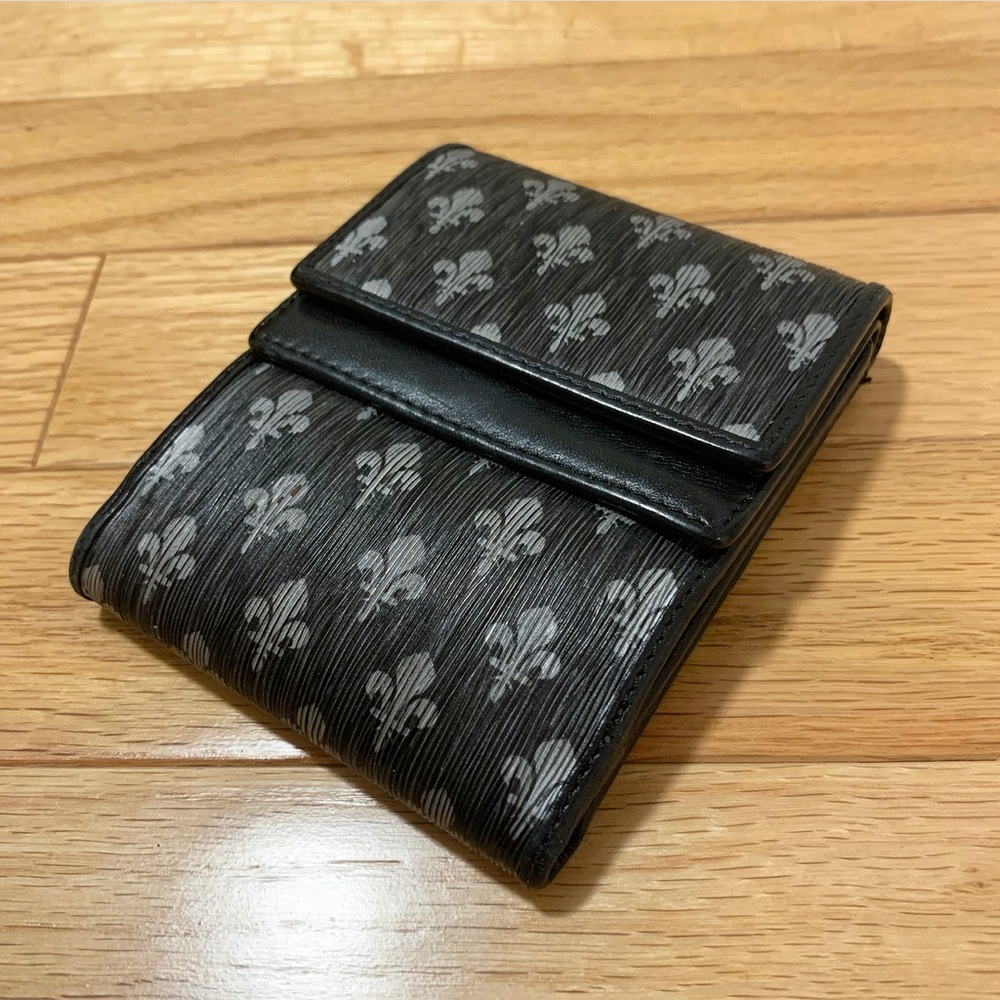 Patrick Cox black monogram wallet